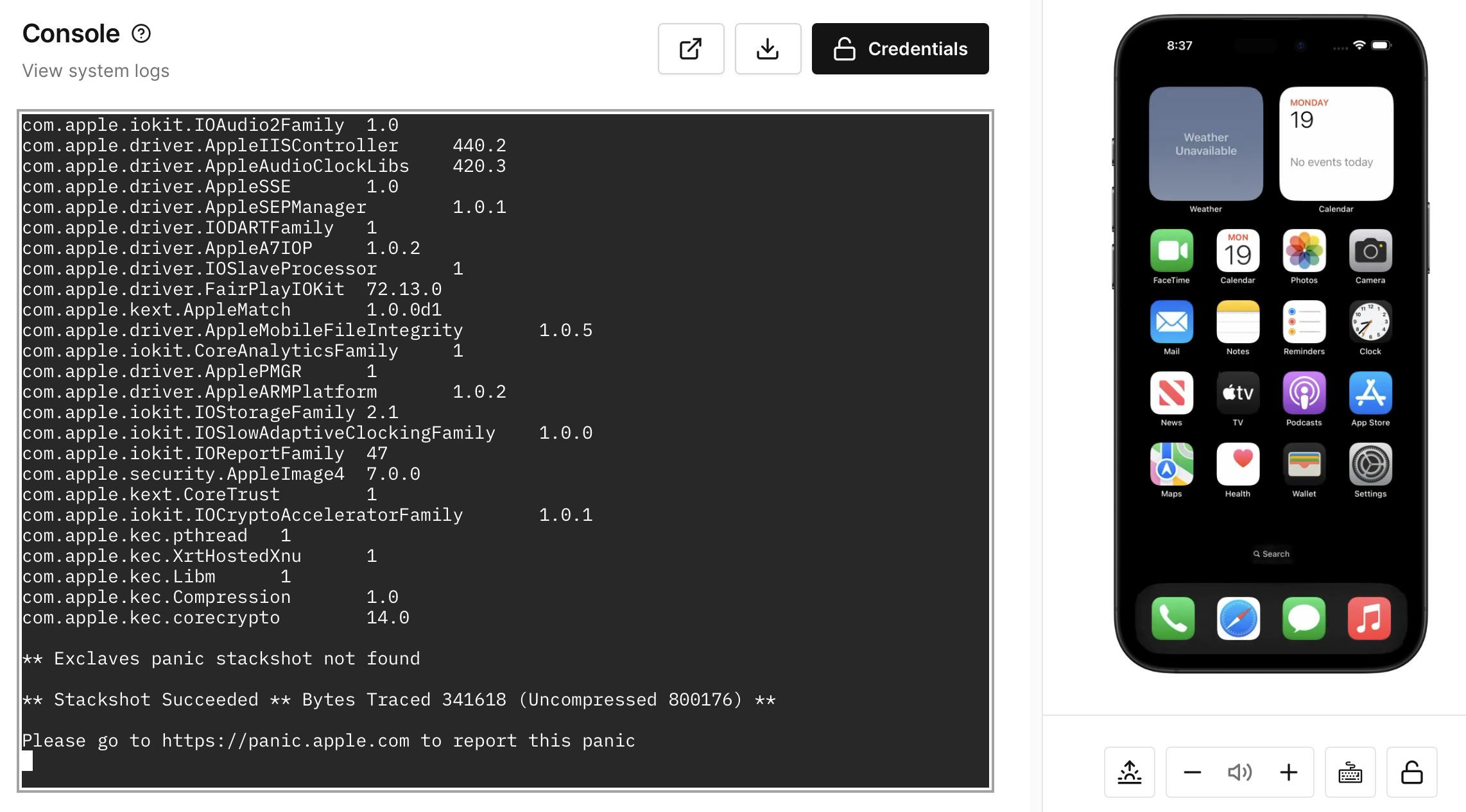 Kernel Panic on iPhone 16pm