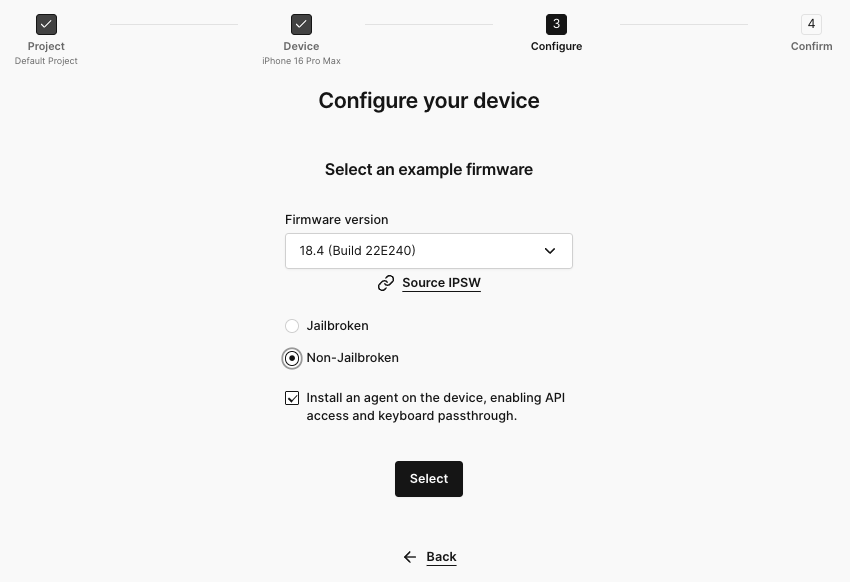 Select An OS Nonrooted