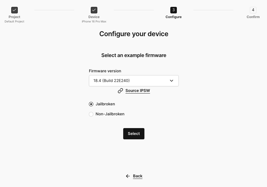 Select An OS Rooted
