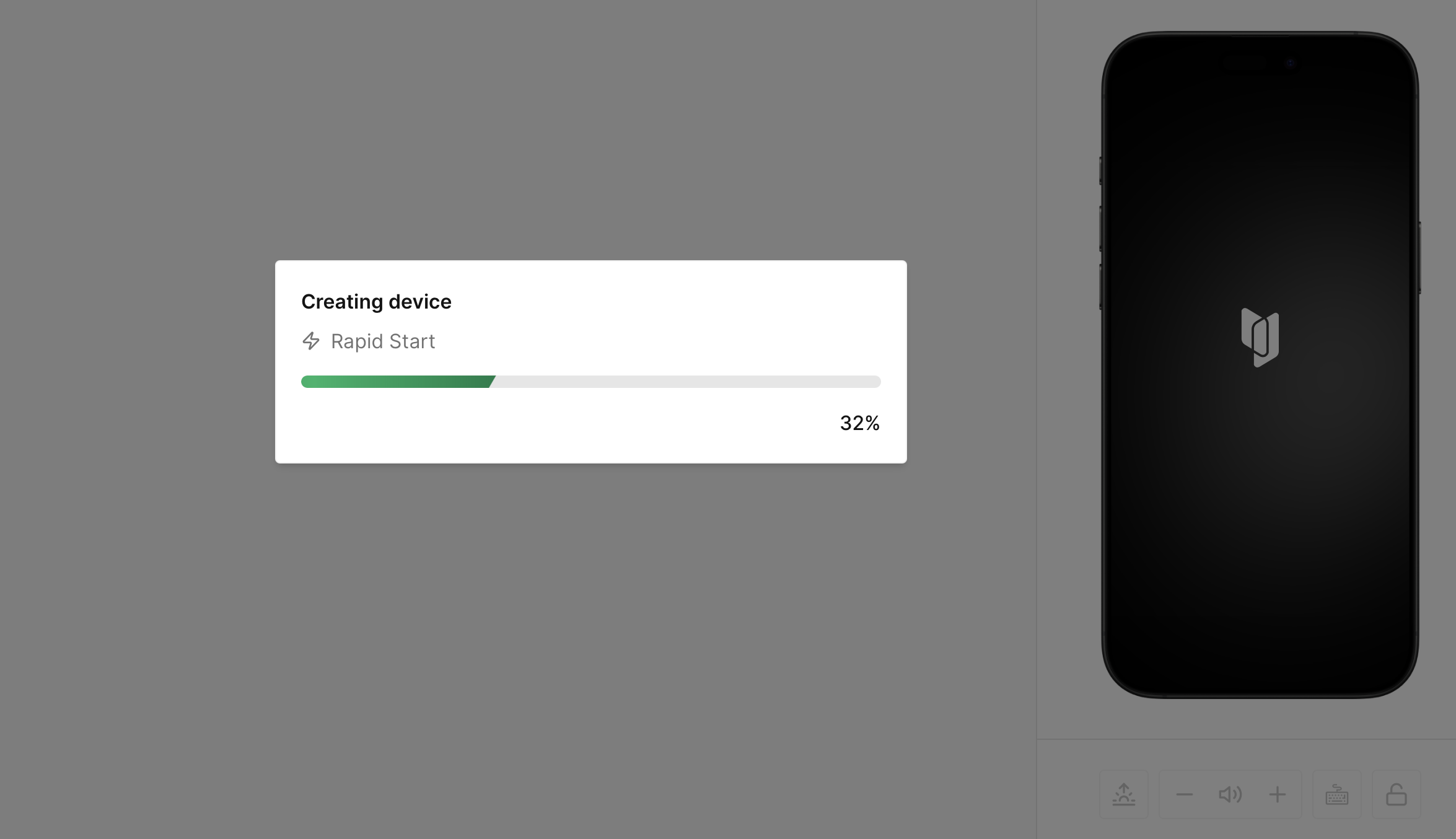Creating Rapid Start Device