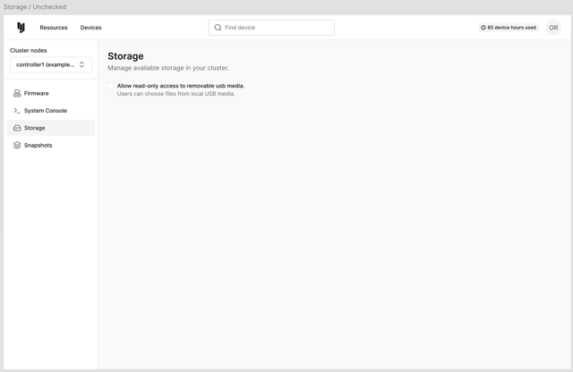Cluster Storage