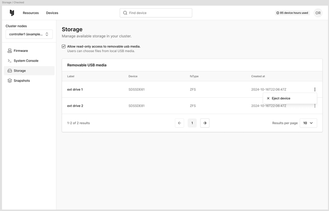 Cluster Storage
