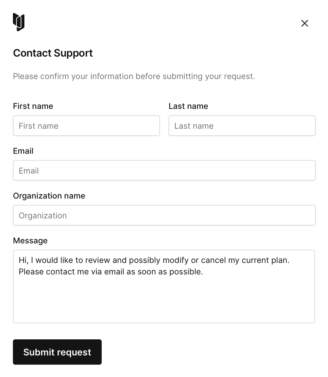 Managing Billing Contact Details
