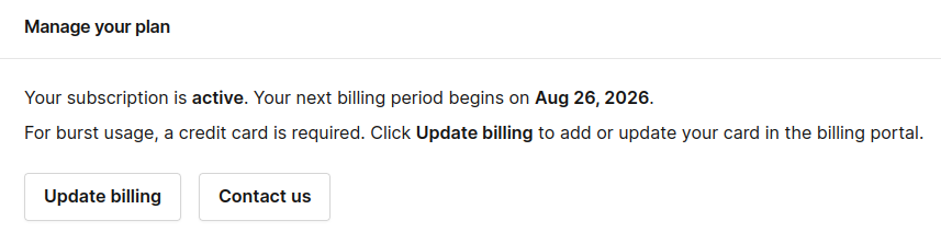 Changing Plan Contact Button